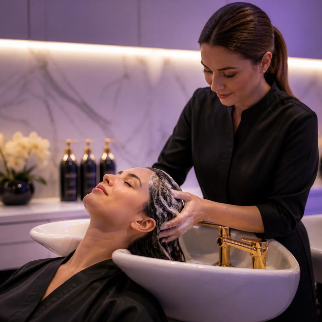 Hair Wash at Pretty Salon in Providenciales